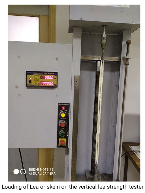 yarn strength tester distribution|tensile strength of yarn test.